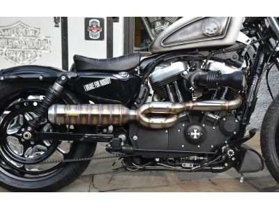 921600 - BSL Bomb V2 Tattoo Exhaust System , Raw Smooth Heat Shield, Polished A...