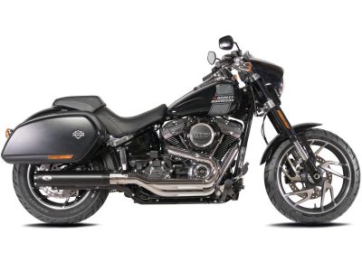 922026 - V-Performance Single Slip-On Muffler Set Black Cut Revolver End Cap Bl...