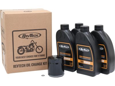 922101 - RevTech High Performance 4 Liter SAE20W50 Engine Oil Change Kit Black ...