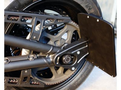 922729 - Rick's Premium Rear Axle Cover with Ricks Logo Black Powder Coated Sat...