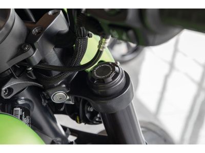 922737 - Rick's Upper Fork Stem Cover for Sportster S Premium, with Ricks Logo ...