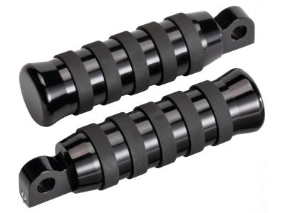 923719 - Rick's O-Ring Rider and Passenger Foot Pegs Black Anodized