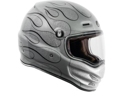 923767 - Torc Helmet Pomona (T-9) Retro Full Face Helmet Silver   L