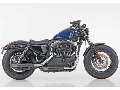923815 - RevTech Performance Slip-On Muffler For Sportster Black Powder Coated