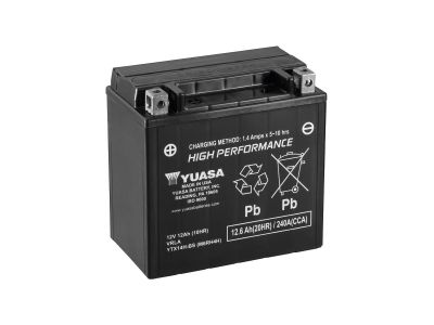 923843 - YUASA Maintance Free YTX14H-BS Battery Dry Battery with Acid Pack AGM ...