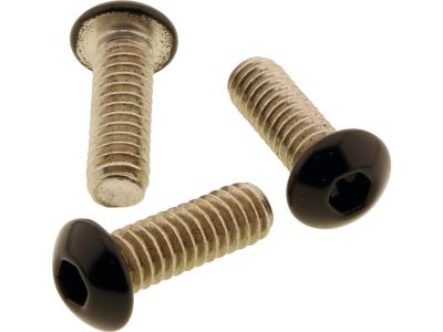 924707 - screws4bikes Battery Side Cover Screw Kit Gloss Black Powder Coated