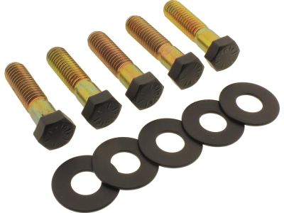 924740 - screws4bikes Sprocket/Pulley Screw Kit 5 Hex Head Screws, 5 Washers Sa...