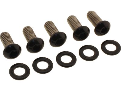 924744 - screws4bikes Derby Cover Screw Kits Gloss Black Powder Coated