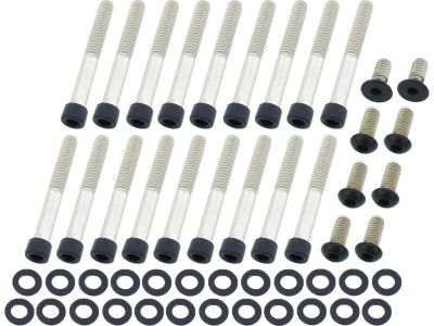 924756 - screws4bikes Primary Cover Screw Kit For Sportster Satin Black Powder ...