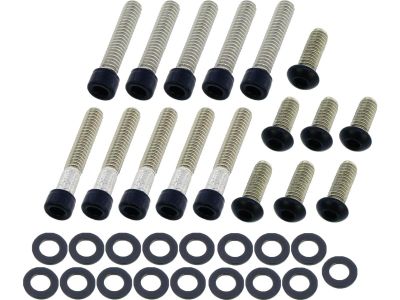 924757 - screws4bikes Primary Cover Screw Kit For Touring Satin Black Powder Co...