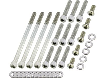 924861 - screws4bikes Primary Cover Screw Kit For Dyna, Softail, Touring Stainl...