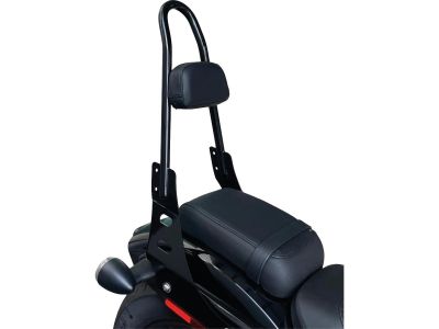 924997 - MOTHERWELL Tall Rigid Curved Sissy Bar with Pad for Nightster RH Black...