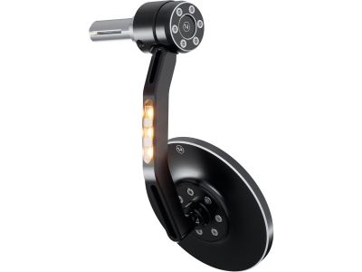926462 - HIGHSIDER Conero Bar End Mirror with LED turn Signal Black Anodized