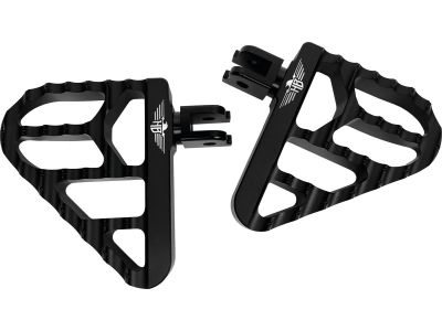 926568 - HeinzBikes V2 Performance Passenger Mini Floorboards Black Satin Anodi...