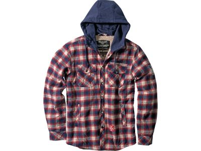 929804 - WCC Sherpa Lined Flannel Jacket Blue|Red | 2XL