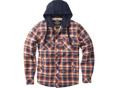 929817 - WCC Sherpa Lined Flannel Jacket Brown|Orange | XL