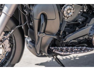 930209 - Forged Highway Peg Mounts Including Arlen Ness Black Knurled Style Shi...