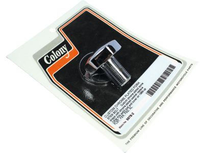 930489 - COLONY Steering Stem Bolt Custom Dome Shaped Chrome