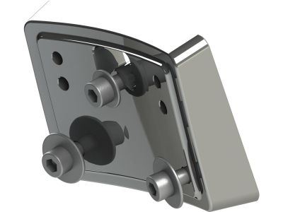 930802 - Thunderbike Mid-Mount License Plate Base Plate Adapter Aluminium Polis...