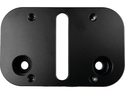 930920 - HeinzBikes Mid-Mount License Plate Adapter Black Anodized