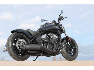 930987 - V-Performance Single Slip-On Muffler Set Black Cut Rebel End Cap, Euro...