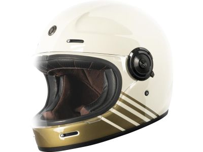 931008 - Torc Helmet Newport (T-1) Retro Full Face Helmet White | XL