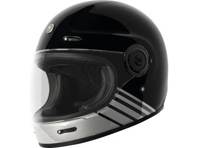 931013 - Torc Helmet Newport (T-1) Retro Full Face Helmet Black | L