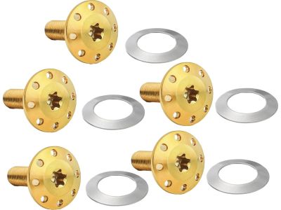 931337 - ARLEN NESS Titanium Floating Rotor Bolt Kit For Front Brake Discs Gold...