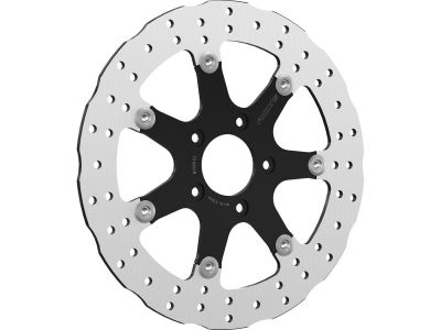 931706 - Rick's Seven Sins Wave Design Floating Brake Disc Black Inner Carrier ...