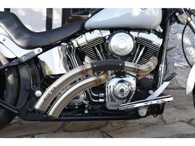 931822 - BSL Rainbow Down Under Exhaust System , Raw Smooth Heat Shield, Polish...