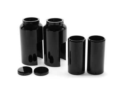 931934 - Killer Custom Tomahawk Full Fork Cover Set For OEM Turn Signals Black