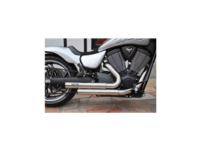 990010 - PM AMERICAN CYCLES Top Chopp Staggered Exhaust Chrome