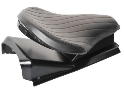 990086 - PM AMERICAN CYCLES Flying Saddle Solo Seat Pan Black Steel