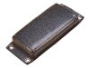 632107 - EASYRIDERS Retro Smooth Pillion Pad Charcoal Synthetic Leather