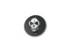688216 - CCE Skull Point Cover 2-hole, horizontal Black Chrome