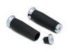 775950 - Küryakyn Thresher Open Ends Grips Open grip ends with bar mounted end caps Chrome 7/8" Throttle By Wire Throttle Cables