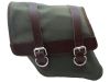 895037 - La Rosa Canvas Solo Side Bag Strut Mount Brown Army Green Left