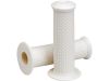 895102 - LOWBROW Fish Scale Grips White 7/8" Throttle By Wire Throttle Cables