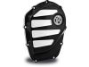 918693 - PM Scallop Cam Cover Contrast Cut Black Anodized