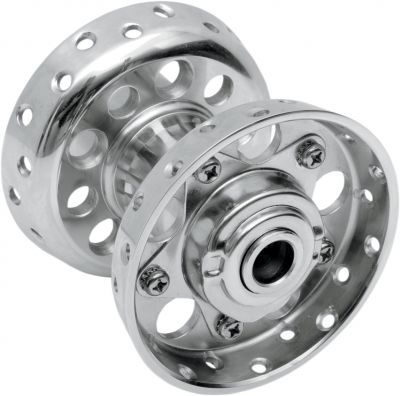 02130379 - DRAG SPECIALTIES STAR HUB FRONT/REAR WITH TIMKEN-STYLE BEARINGS CHROME...