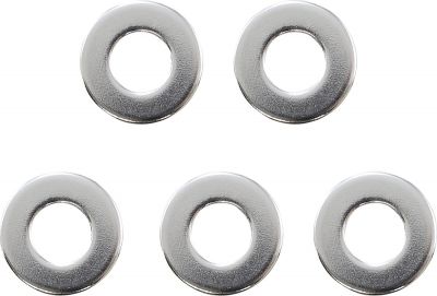 02141973 - DRAG SPECIALTIES Washer - Axle - Chrome - 5 pack