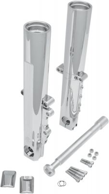 04030106 - PM FORK LEG KIT LOWER SINGLE DISC BRAKES CHROME