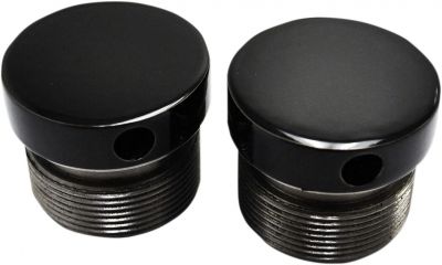 04040289 - LA CHOPPERS 39MM FLUSH MOUNT FORK CAPS - BLACK