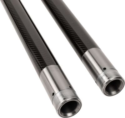 04040696 - CUSTOM CYCLE FORK TUBE 49MM 27 7/8 4 OVER STOCK BLACK CARBON FIBER