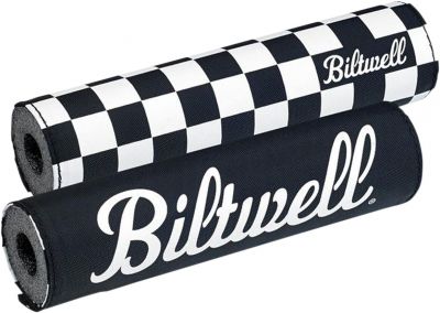 06014099 - Biltwell MOTO BAR PAD CHECKERS/SCRIPT BLACK
