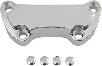 06030002 - DRAG SPECIALTIES HANDLEBAR TOP CLAMP SCALLOPED CHROME