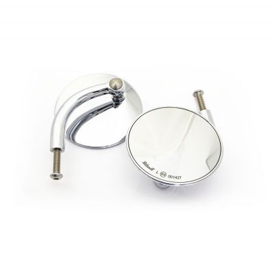 06040230 - Biltwell MIRROR SH ROUND HD PR CH