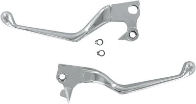 06100127 - DRAG SPECIALTIES LEVER SET WIDE BLADE CHROME