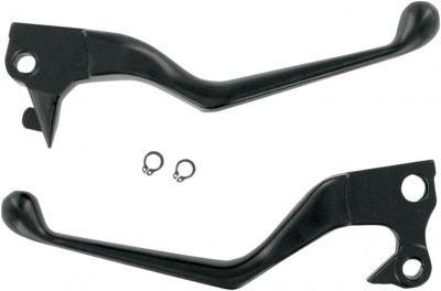 06100129 - DRAG SPECIALTIES LEVER SET WIDE BLADE BLACK