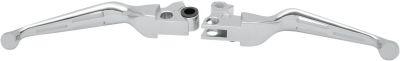 06100141 - DRAG SPECIALTIES LEVER SET SLOTTED WIDE BLADE CHROME